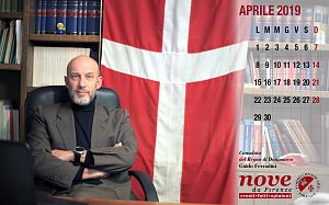 Calendario del mese di aprile 2019