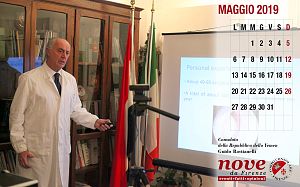 Calendario del mese di maggio 2019